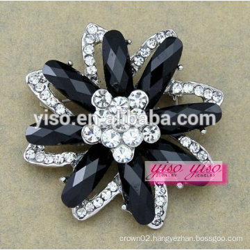 new fashion jewelry cutie crystal flower brooch for little girls